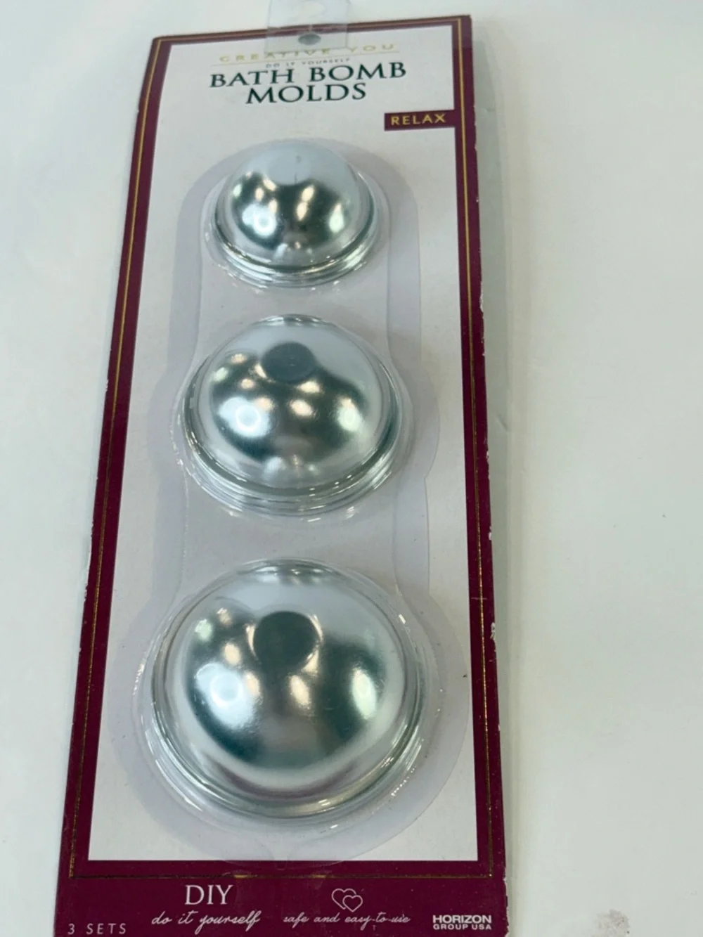 🆕 Creative You Bath Bomb Molds 3 Sizes Metal DIY Spa Kit Sphere 🆕 Sealed